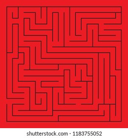 Labyrinth. Maze. Entrance and exit. Find the way. Vector illustration.