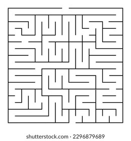 Labyrinth or Maze Game Vector Illustration