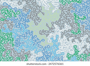 Labyrinth maze with pathways and paths to follow. Simple line maze game or map.