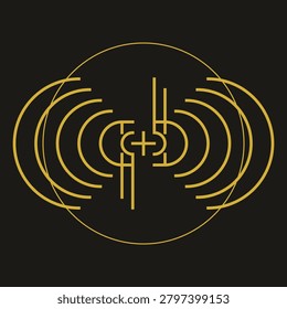 Labyrinth maze sacred geometry abstract mystic journey background