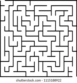 Labyrinth Medium Complexity Vector Illustration Maze Stock Vector ...