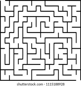 Labyrinth Medium Complexity Vector Illustration Maze Stock Vector ...