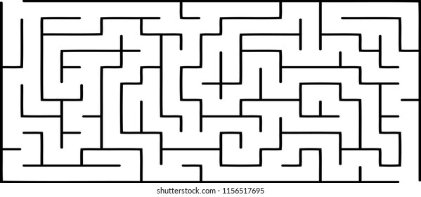 Labyrinth Medium Complexity Vector Illustration Maze Stock Vector ...