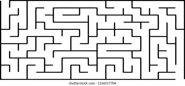 Labyrinth Medium Complexity Vector Illustration Maze Stock Vector ...