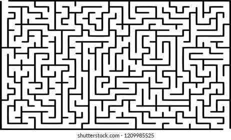 Labyrinth of medium complexity. Vector illustration of a maze. Abstract geometric background
