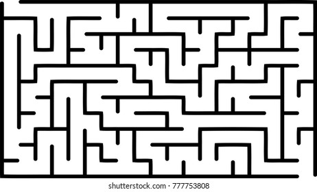 Labyrinth Medium Complexity Vector Illustration Maze Stock Vector ...