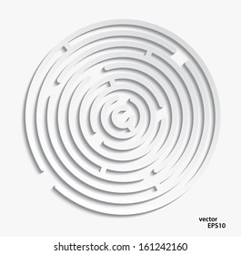 labyrinth  on a white background