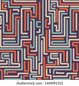 Labyrinth pattern background  , Striped colorful geometric pattern.