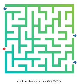 Labyrinth for preschool children. Funny maze game for child