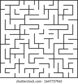 Laberinto, puzzle, pasaje del laberinto. Vector, dibujo de un laberinto. Vector.