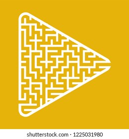 Labyrinth in the shape of an arrow. Game for kids. Puzzle for children. Find the right path. Maze conundrum.