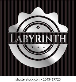 Labyrinth silver shiny emblem
