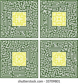 Labyrinth with "Straight Gardens"