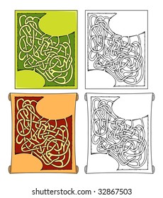 Labyrinth Template.Make Your Own Labyrinth game.