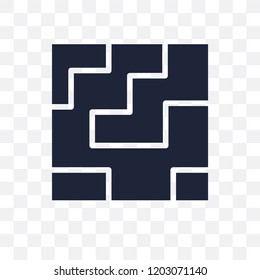Labyrinth transparent icon. Labyrinth symbol design from Circus collection. Simple element vector illustration on transparent background.