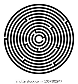 Labyrinth vector with entry and exit