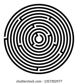 Labyrinth vector with entry and exit