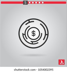 labyrinth vector icon