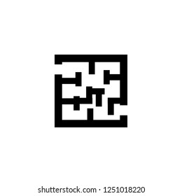 labyrinth vector icon. labyrinth sign on white background. labyrinth icon for web and app