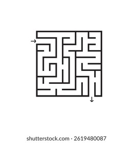 labyrinth vector illustration on white backgroud.