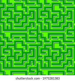 Labyrinth vector rectangle shape. Maze game illustration. Abstract vector background design with maze mosaic texture. For psychology, creative problem solving, logical thinking