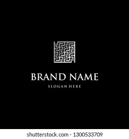 Labyrinth/Maze Square Abstract Creative Business Modern Logo