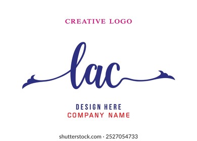 O logotipo com letras LAC é simples, fácil de entender e confiável