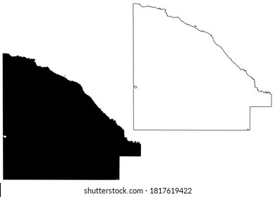 Lac qui Parle County, Minnesota (U.S. county, United States of America, USA, U.S., US) map vector illustration, scribble sketch Lac qui Parle map