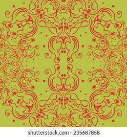 Lace abstract seamless pattern.Vector colorful background 