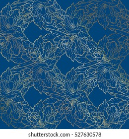 Lace background with apple tree blossom. Desing greeting card or invitation. Wedding. Metallic gradient