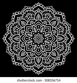 Lace background. Beautiful Mandala. Ethnic Vector illustration.