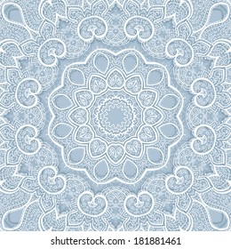 Lace background. Beautiful Mandala. Vector illustration.