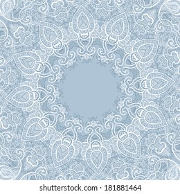 Lace background. Beautiful Mandala. Vector illustration.