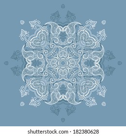 Lace background. Beautiful Mandala. Vector illustration.