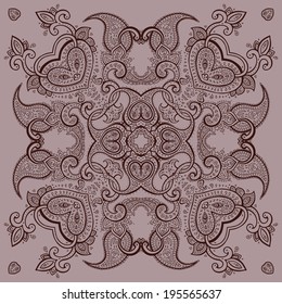 Lace background. Beautiful Mandala. Vector illustration.