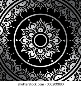 Lace background. Beautiful Mandala. Vector illustration.
