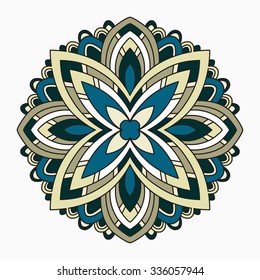 Lace background. Beautiful Mandala. Vector illustration.