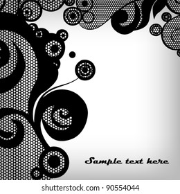 Lace background in grunge style