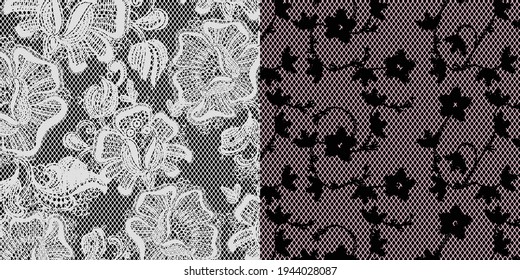 Lace background, ornamental flowers. Vector texture design, lingerie and jewelry. Your invitation cards, wallpaper.