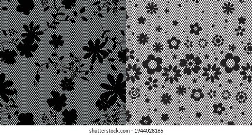 Fondo de encaje, flores ornamentales. Diseño de textura vectorial, lencería y joyería. Tus tarjetas de invitación, fondo de pantalla.