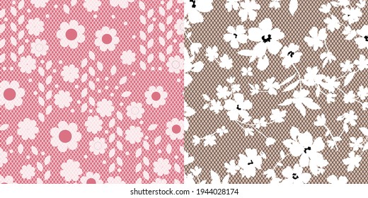 Spitzenhintergrund, Zierblumen. Vektordesign, Dessous und Schmuck. Ihre Einladungskarten, Tapete.