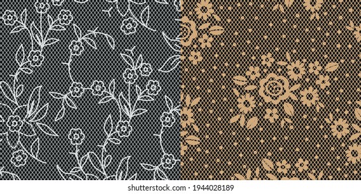 Spitzenhintergrund, Zierblumen. Vektordesign, Dessous und Schmuck. Ihre Einladungskarten, Tapete.