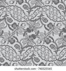 Lace background, ornamental flowers. Vector texture design, lingerie and jewelry. Your invitation cards, wallpaper.