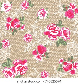 Lace background, ornamental flowers. Vector texture design, lingerie and jewelry. Your invitation cards, wallpaper.