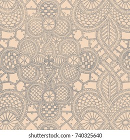 Lace background, ornamental flowers. Vector texture design, lingerie and jewelry. Your invitation cards, wallpaper.