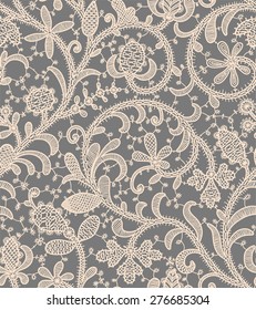 Lace Background. Seamless Pattern.