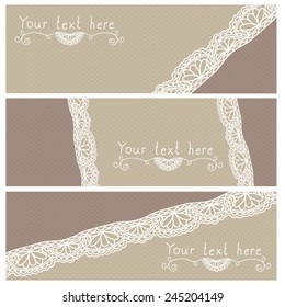 lace background with space for writing