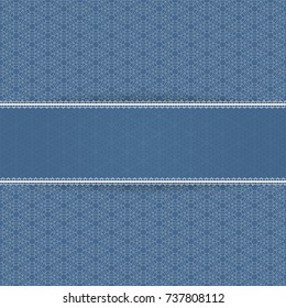 Lace background. Template for wedding, Christmas, New Year or greeting card. Vector illustration
