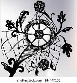 lace background - vector illustration