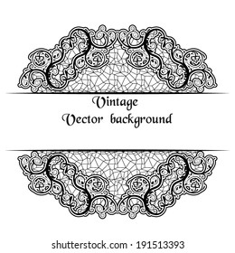 Lace background. Vector illustration.